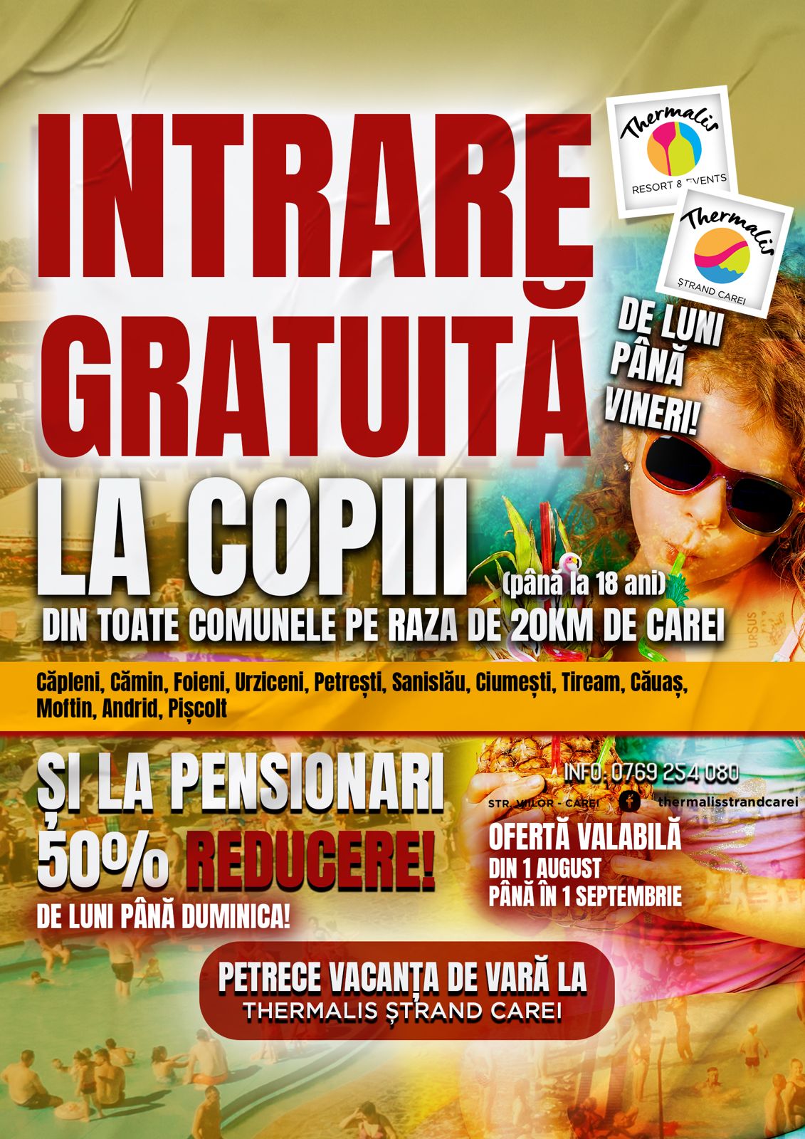 intrare gratuita strand Carei